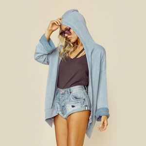 Washed & Worn's Comfi Cardi/hoodie NWOT